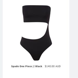 NWOT MYRASWIM Spade one piece swimsuit